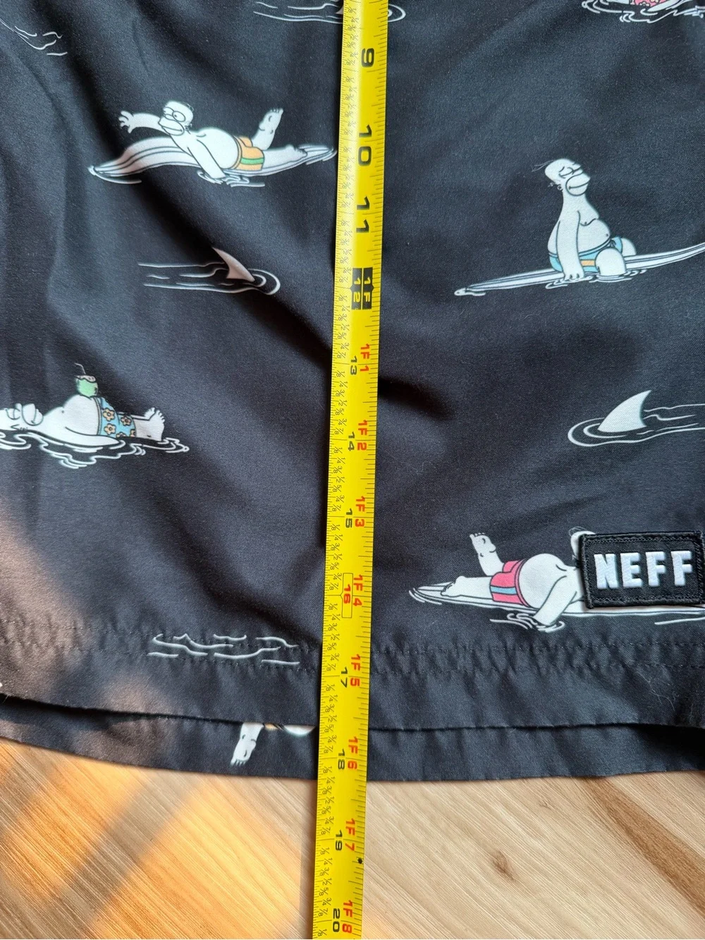 Neff x The Simpsons Men's Homer Surf Swim Trunks Size XL